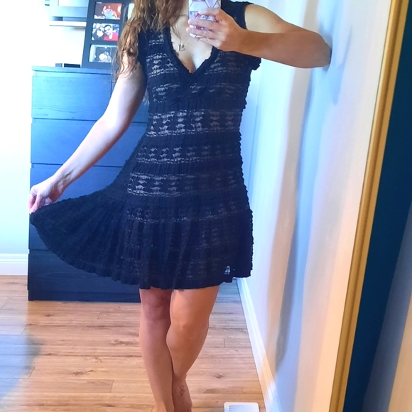 Max Studio Black Lace Dress - Medium - Picture 1 of 6